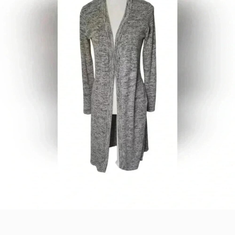 Anthropologie Heather Gray Long Cardigan